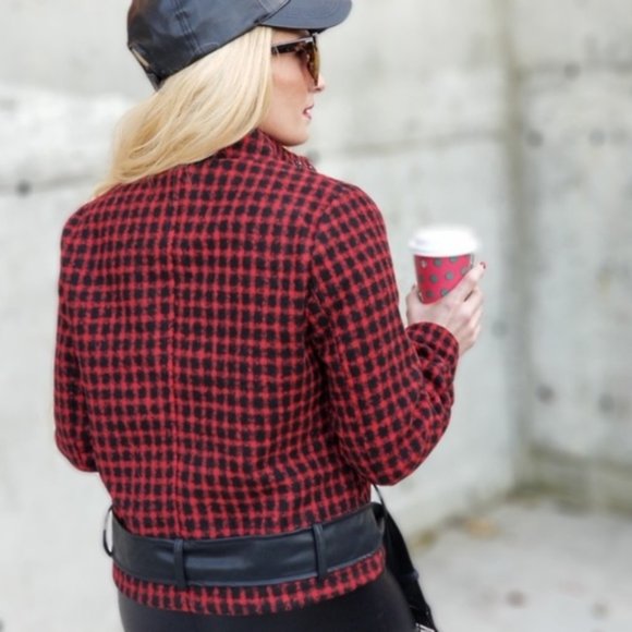 Checker Moto Jacket - Picture 2 of 4